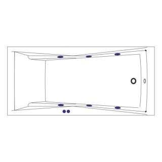 Гидромассажная ванна WHITECROSS Palace 0104.180080.100.SOFT.WH 180x80 см Soft белый